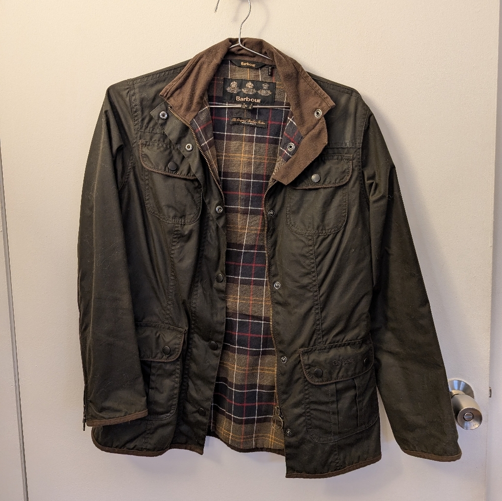 Barbour Women's Dark Green Waxed Cotton Jacket